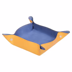 Rhodia 318858C bac de rangement de bureau Simili-cuir Bleu, Orange