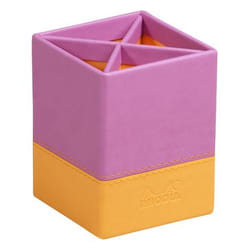 Rhodia 318911C porte crayons et stylos Simili-cuir Orange, Rose