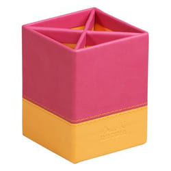 Rhodia 318912C porte crayons et stylos Simili-cuir Orange, Rose