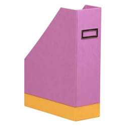 Rhodia 318931C porte-magazines Simili-cuir Lilas, Orange