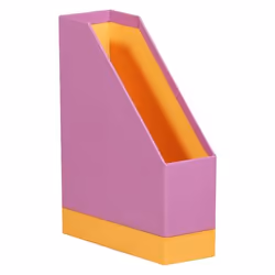 Rhodia 318931C porte-magazines Simili-cuir Lilas, Orange