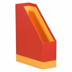 Rhodia 318933C porte-magazines Simili-cuir Orange, Rouge
