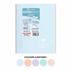 Cahier - Carnet - A5 - Petits carreaux - Avec spirales - Couverture polypro - Clairefontaine
