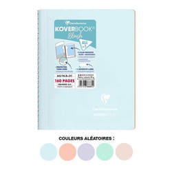 Cahier - Carnet - A5 - Petits carreaux - Avec spirales - Couverture polypro - Clairefontaine