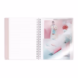 Clairefontaine 376772C bloc-notes A4 160 feuilles Bleu, Corail