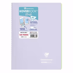 Clairefontaine 376775C, Monochromatique, Lilas, Citron vert, A4, 160 feuilles, 90 g/m², Papier ligné