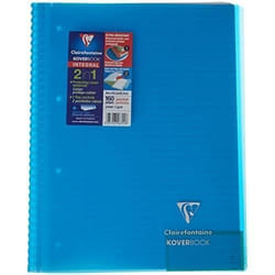 Cahier à spirale - CLAIREFONTAINE - KOVERBOOK - Couverture en polypro - 90g - Format A4