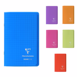 Clairefontaine Clairf kover carnet 90x140, Multicolore, Portrait, 96 feuilles, 90 g/m², 1 pochettes, 100 mm