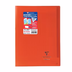 Cahier - CLAIREFONTAINE - Koverbook - 96 pages - 21 x 297 cm - 90 g - Rouge