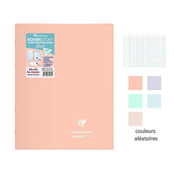 Cahier - 24x32(cm) - Grands carreaux - 96 pages - couverture en polypro - sans spirale - Clairefontaine - Koverbook