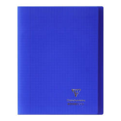 Clairefontaine 984422C Un Cahier Agrafé Koverbook Bleu Marine - 24x32 cm - 48 Pages Grands Carreaux - Papier Blanc 90 g -