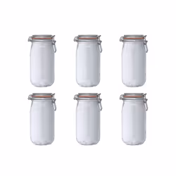 Le lot de 6 bocaux 900508 de la célèbre marque LE PARFAIT est idéal pour pouvoir conserver différentes préparations maison. L ...
