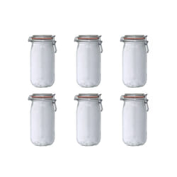 Le Parfait - Lot de 6 bocaux en verre 1.5l 900508