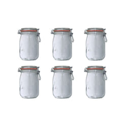 Le Parfait - Lot de 6 bocaux en verre 1l 900507