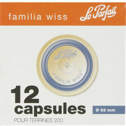 Le Parfait - Capsule pour terrine familia wiss ø 82 Bleue - Boite 12