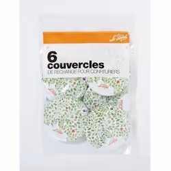 Le parfait - lot de 6 couvercles pour pots à confiture 8.2cm - 610090
