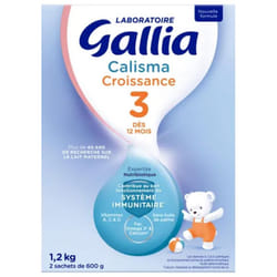 Gallia Calisma Croissance 3ème Âge +12 Mois 1,2 kg