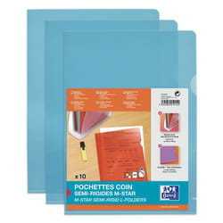 Oxford 100206706 fichier Polyvinyl chloride (PVC) Bleu A4