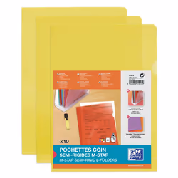 Oxford 100206708, A4, Polyvinyl chloride (PVC), Jaune, France, 220 mm, 311 mm