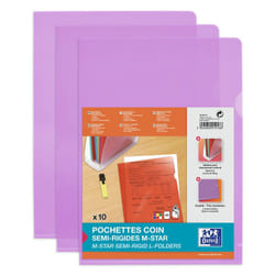Oxford 100206711 fichier Polyvinyl chloride (PVC) Violet A4