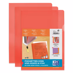 Oxford 100206709, A4, Polyvinyl chloride (PVC), Rouge, France, 220 mm, 311 mm