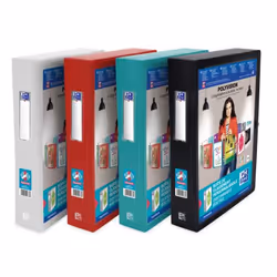 Oxford 400005490, 450 feuilles, Couleurs assorties, Polypropylène (PP), A4, 6 cm, 247 mm
