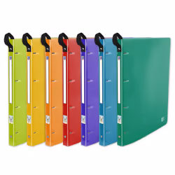Oxford 400015264, A4, Polypropylène (PP), Bleu, Vert, Couleur menthe, Orange, Violet, Rouge, Jaune, Turquoise, 2 cm, France,  ...