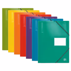 Oxford 400008890, Bleu, Vert, Couleur menthe, Orange, Violet, Rouge, Jaune, Turquoise, Polypropylène (PP), 60 pochettes, A4,  ...