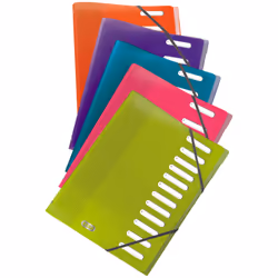 Elba Trieu School Life A4 12P PP Assorti, A4, Polypropylène (PP), Bleu, Vert, Orange, Rose, Turquoise, Portrait, 12 feuilles, ...