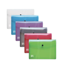Oxford 400031401 fichier Polypropylène (PP) Bleu, Gris, Rose, Violet, Transparent A5