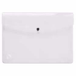 Oxford 400031408, Envelope folder, A4, Polypropylène (PP), Translucide, Paysage/portrait, Bouton pression