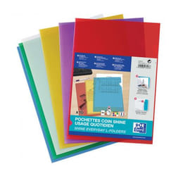 Oxford 100206590 fichier Polypropylène (PP) Bleu, Vert, Violet, Rouge, Transparent, Jaune A4