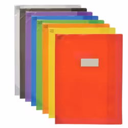 Oxford 400051147, Couleurs assorties, Translucide, Polyvinyl chloride (PVC), Homme/femme, 252 mm, 329 mm, 8 pièce(s)