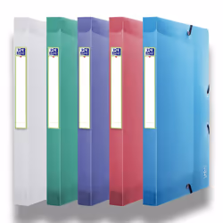 Oxford 400059471, Polypropylène (PP), Bleu, Vert, Rose, Violet, A4, 250 mm, 2,5 cm, 330 mm