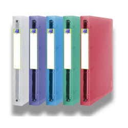 Oxford 400059564 classeur à anneaux A4+ Couleurs assorties, Translucide