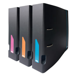 Elba 400064956 classeur à anneaux A4 Noir, Bleu, Orange, Rose