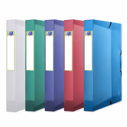 Oxford 400071321, 300 feuilles, Bleu, Vert, Rose, Violet, Transparent, Polypropylène (PP), A4, 4 cm, 250 mm
