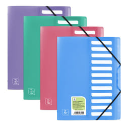 Oxford 400071325 intercalaire Polypropylène (PP) Bleu, Vert, Rose, Violet 4 pièce(s)
