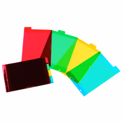 Oxford 100210617, Porte-documents, A4, PVC, Rouge, Vert, Jaune, Bleu, Belgique, 105 mm