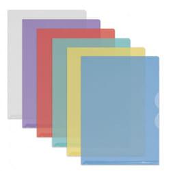 Oxford 100210762 fichier PVC Bleu, Vert, Violet, Rouge, Transparent, Jaune A4