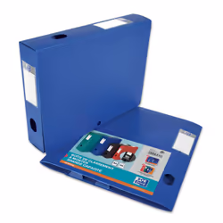 Oxford 400094608, 450 feuilles, Bleu, Polypropylène (PP), A4, 6 cm, 333 mm