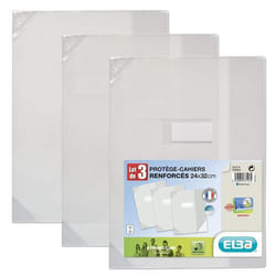 Protège-Cahiers - ELBA - coins renforcés - 24 x 32 - PVC Incolore