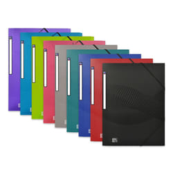 Oxford 400105131 fichier Polypropylène (PP) Noir, Bleu, Vert, Gris, Rose, Violet, Rouge, Turquoise A4