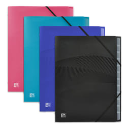 Oxford 400110327 intercalaire Polypropylène (PP) Noir, Bleu, Rose, Turquoise 4 pièce(s)