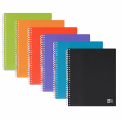 Oxford 400144131, Noir, Bleu, Vert, Opaque, Orange, Violet, Rouge, Turquoise, Polypropylène (PP), 40 pochettes, A5, France, 2 ...