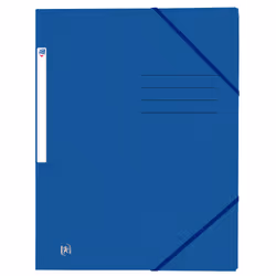 Oxford 400116263, Porte-documents, A4, Carton, Bleu, Paysage/portrait, 390 g/m²