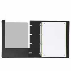 Oxford 400119071, A4+, Bague en Q, Rangement, Polymousse, Polypropylène (PP), Noir, Noir