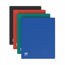 Oxford 100205973, Bleu, Noir, Rouge, Vert, Polypropylène (PP), 20 pochettes, France, 237 mm, 195 mm