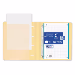Oxford Live & Go classeur à anneaux A4+ Couleurs assorties