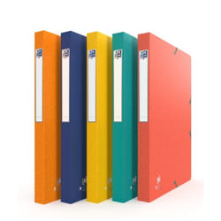 Oxford 100200360 boîte à archive 200 feuilles Bleu, Vert, Orange, Rouge, Jaune